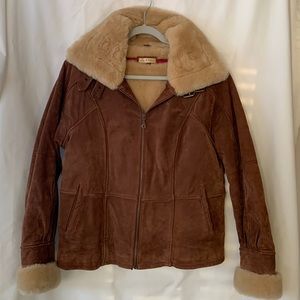 Great deal - Wilson Leather Suede Woman’s Jacket Brown